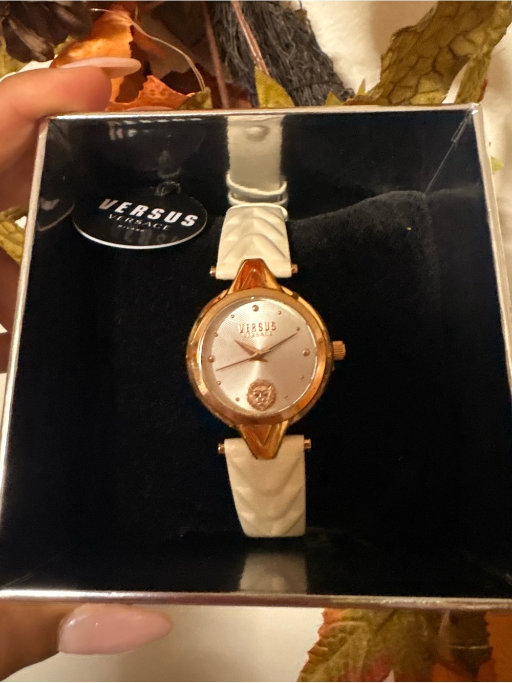 Versus Versace Women's Cream and Rose Gold Watch
